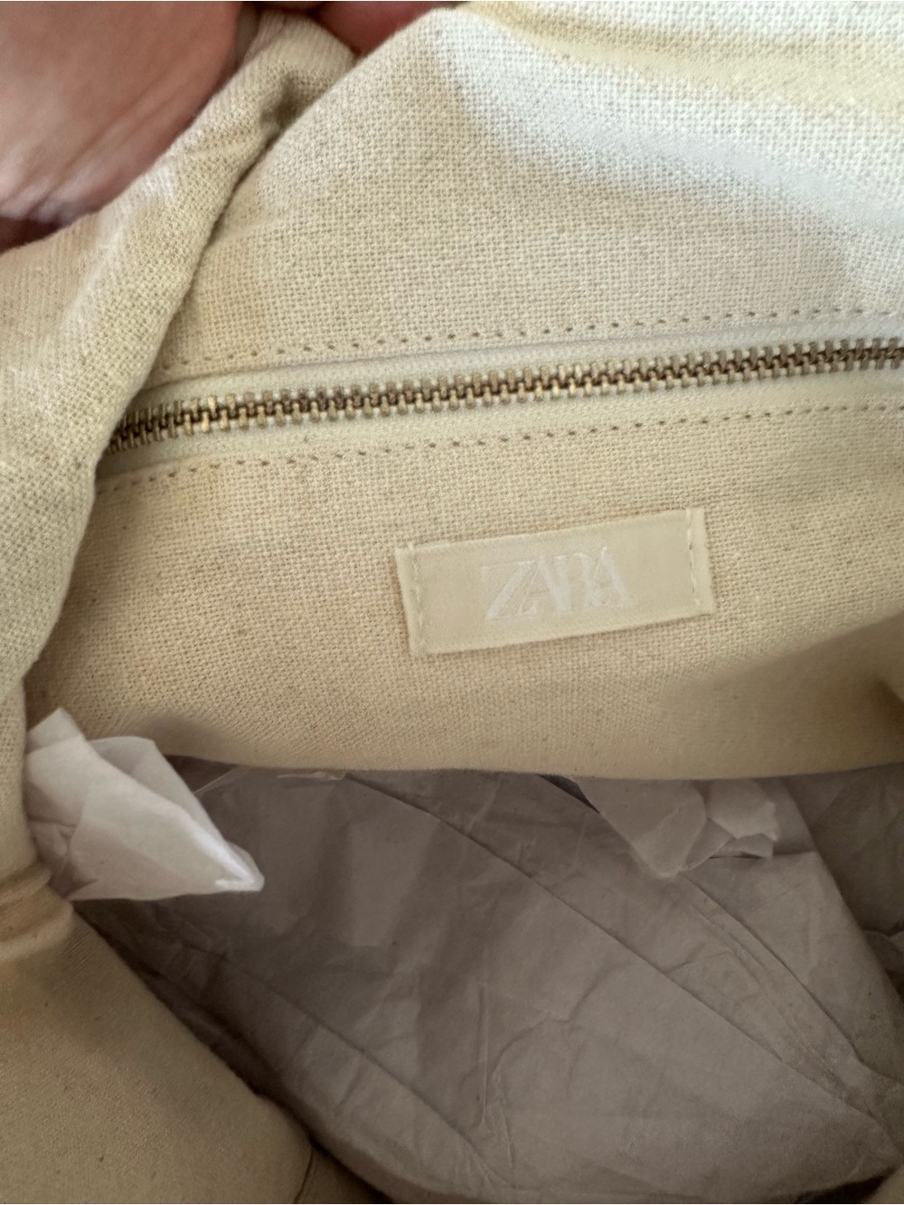 Zara NWT Embroidered Flower Fringe Canvas Tote Bag XL Linen Boho Summer - Picture 8 of 9